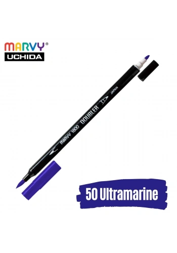 Marvy Artist Brush Pen 1800 Çift Taraflı Firça Uçlu Kalem 50 Ultramarine