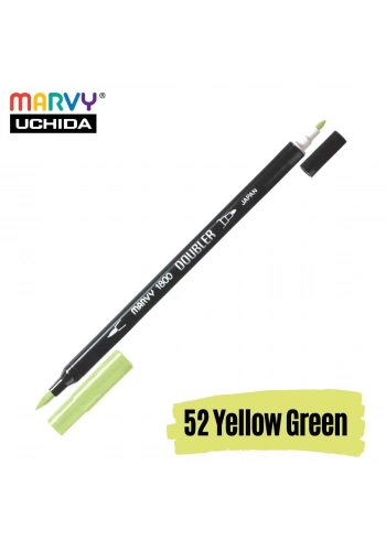 Marvy Artist Brush Pen 1800 Çift Taraflı Firça Uçlu Kalem 52 Yellow Green