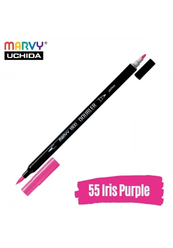 Marvy Artist Brush Pen 1800 Çift Taraflı Firça Uçlu Kalem 55 İris Purple
