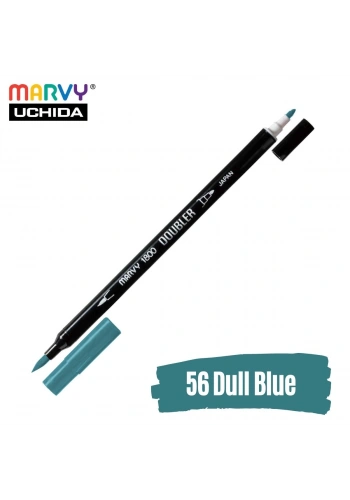 Marvy Artist Brush Pen 1800 Çift Taraflı Firça Uçlu Kalem 56 Dull Blue
