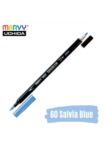 Marvy Artist Brush Pen 1800 Çift Taraflı Firça Uçlu Kalem 60 Salvia Blue