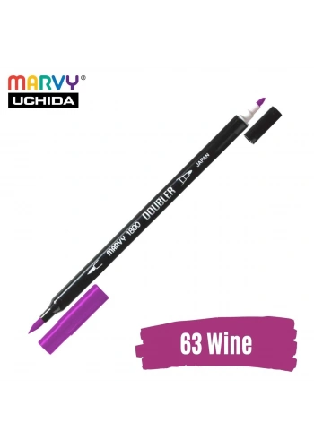 Marvy Artist Brush Pen 1800 Çift Taraflı Firça Uçlu Kalem 63 Wine