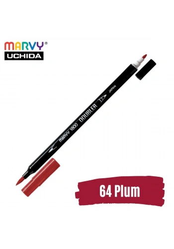 Marvy Artist Brush Pen 1800 Çift Taraflı Firça Uçlu Kalem 64 Plum
