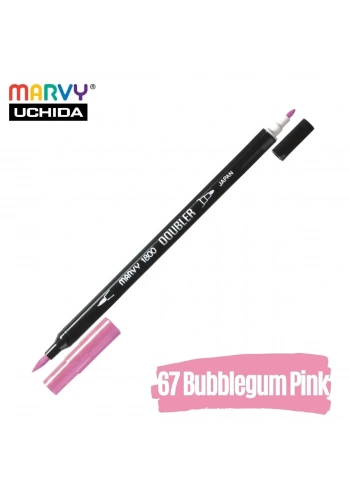 Marvy Artist Brush Pen 1800 Çift Taraflı Firça Uçlu Kalem 67 Bubblegum Pink