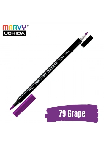 Marvy Artist Brush Pen 1800 Çift Taraflı Firça Uçlu Kalem 79 Grape