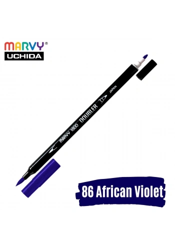 Marvy Artist Brush Pen 1800 Çift Taraflı Firça Uçlu Kalem 86 African Violet
