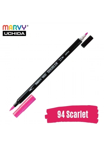 Marvy Artist Brush Pen 1800 Çift Taraflı Firça Uçlu Kalem 94 Scarlet