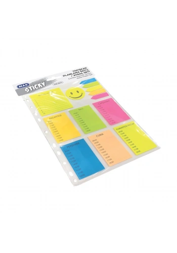 MAS 3675 KOMBO YAPIŞKANLI NOT KAĞIDI GÜNLÜK PLAN