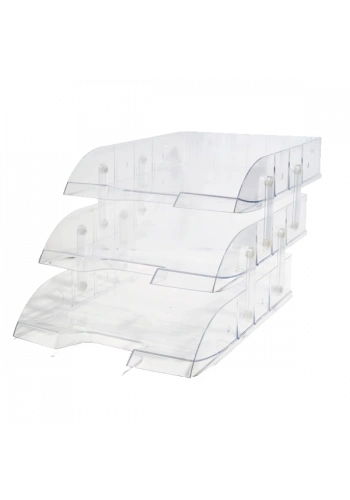 Mas Evrak Rafı Hareketli Plastik 3 LÜ Şeffaf 829