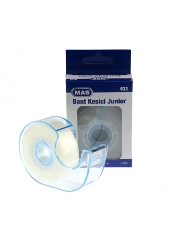 Mas Görünmez Bant 19mmx33m Mavi Bant Kesicili