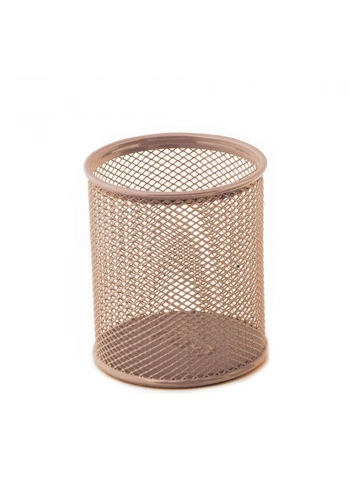 Mas Kalemlik Metal Perforeli Silindir Rose Gold 500