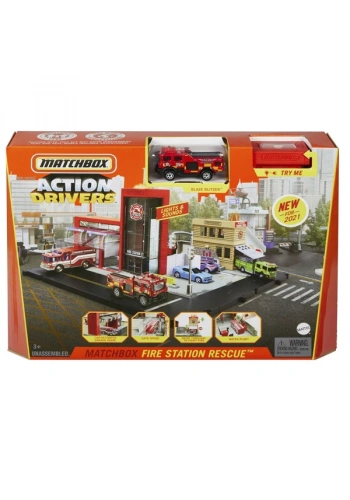 Matchbox Aksiyon Sürücüleri İtfaiye Kurtarma Ekibi Oyun Seti HBD74