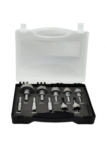 MERCURE T3 T.C.T Paslanmaz Metal Delme Elmaslı Panç Seti 10 Parça