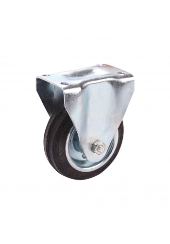 Mertsan Sabit Sac Cantlı Kauçuk Burçlu Tekerlek 100x35 mm (100 Kg)