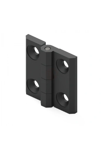 Mesan Yaprak Menteşe Zamak - Siyah Boyalı 50X76 Mm