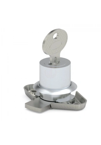 Mesan Zamak Krom Kaplı Oval Çekmece Kilidi