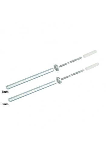 Metal Gizli Raf Tutucu 8X100 Takım Çinko