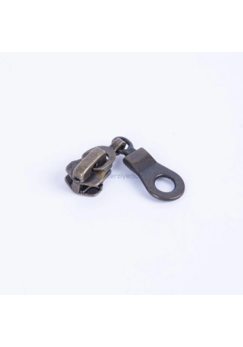 Metal Mont Fermuarı Başlığı Elcikli 10 Adet