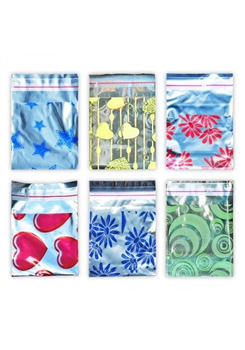 METALİZE BANTLI BASKILI HEDİYE POŞETİ (7X10) 1000 adet