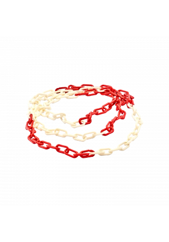 Mfk Plastik Zincir 6 Mm Kırmızı-Beyaz