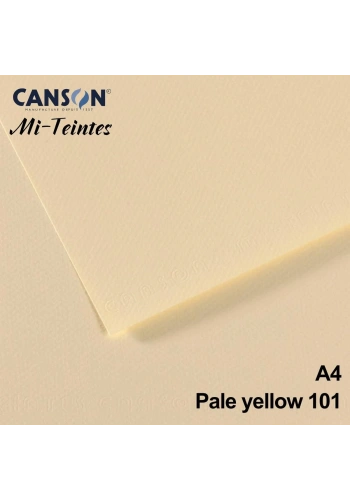Mi-Teintes 160gr A4 101 Pale Yellow 3lü