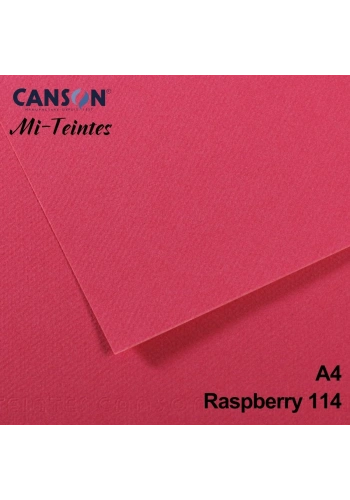 Mi-Teintes 160gr A4 114 Raspberry 3lü