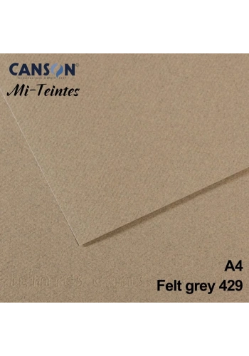 Mi-Teintes 160gr A4 429 Smoke Grey 3lü
