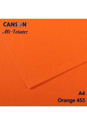 Mi-Teintes 160gr A4 453 Orange 3lü