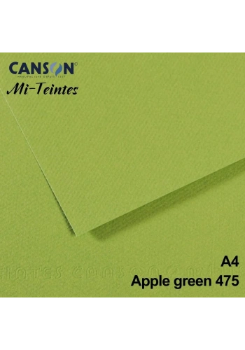 Mi-Teintes 160gr A4 475 Apple Green 3lü