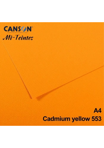 Mi-Teintes 160gr A4 553 Bright Yellow 3lü