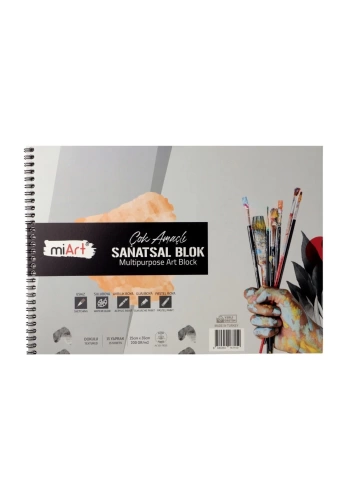miArt Çok Amaçlı Sanatsal Blok 25x35cm 200gr 15yp