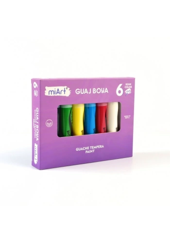 miArt Guaj Boya Seti 6x15ml Tüp