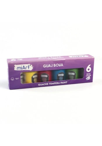 miArt Guaj Boya Seti 6x30ml