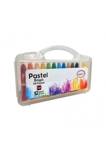 Miart Pastel Boya 12 Renk Çantalı