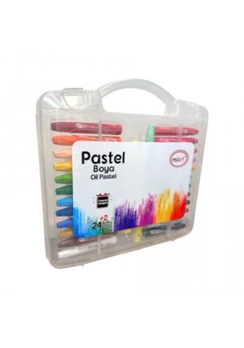 Miart Pastel Boya 24+2 Renk Çantalı