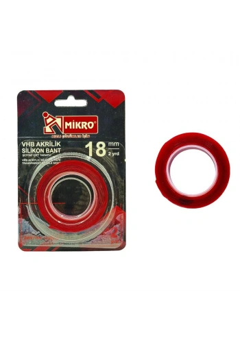 Mikro Akrilik Bant 18Mmx2Mt 12 Li St. Vhb-500