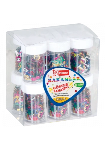 Mikro Elişi Pulu Boncuk Rakam GG1208-R