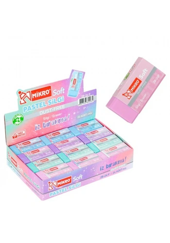 Mikro Silgi Soft Pastel 2B-24P