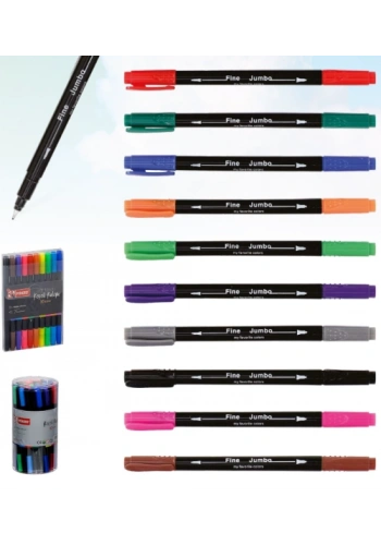 MİKRO ZW 612-48 FINELINER ÇİFT UÇLU KEÇELİ KALEM