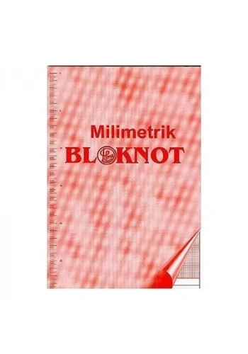 Milimetrik Bloknot Defter 70yp A4 Pembe