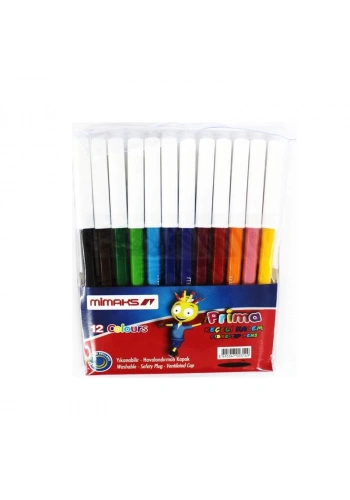 MİMAKS 12 RENK KEÇELİ KALEM FK-8912 (KAMPANYA)