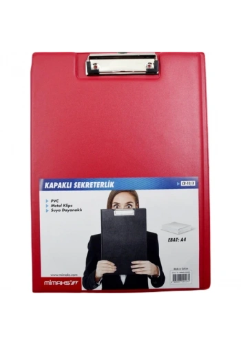 MİMAKS CB-10K KAPAKLI PVC SEKRETERLİK A4 KIRMIZI