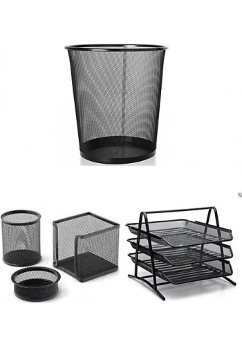 MİMAKS MS-6 METAL 3 LÜ EVRAK RAFI+MASA OFİS SETİ 6 LI