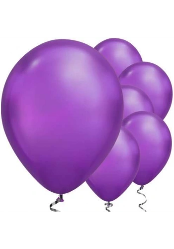 Mirror Krom Balon Mor Renk 50 Adet
