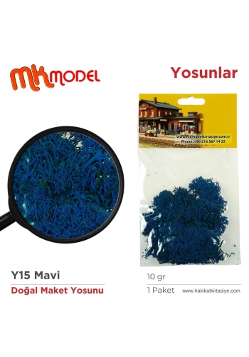 MK Model Doğal Maket Yosun 10gr Y15 Mavi