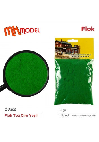 MK Model Flok Toz Çim 25gr 0752 Yeşil