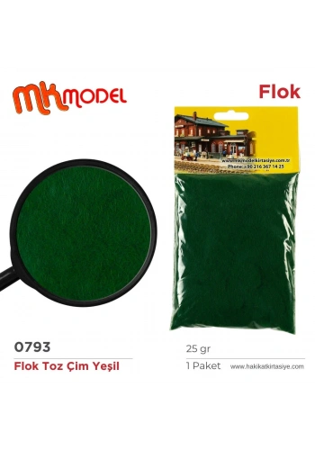 MK Model Flok Toz Çim 25gr 0793 Yeşil