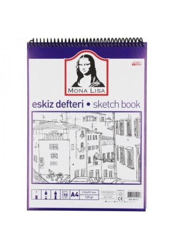 Monalisa Eskiz Defteri A4 120gr 50yp Telli