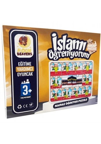 Moon Beavers İslamı Öğreniyorum Puzzle Serisi - 2 Kız Namaz