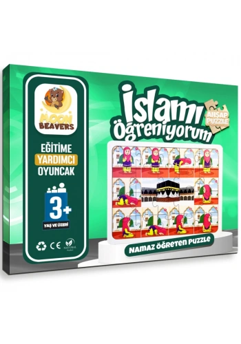 Moon Beavers İslamı Öğreniyorum Puzzle Serisi - 4 Erkek Abdest
